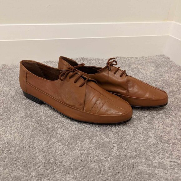 Brand New Leather Hush Puppies Patterned Dress Shoes - Picture 4 of 6